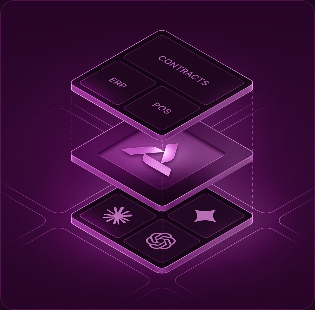 Terzo connects contracts, ERP and purchase orders to enterprise AI through its financial intelligence layer.